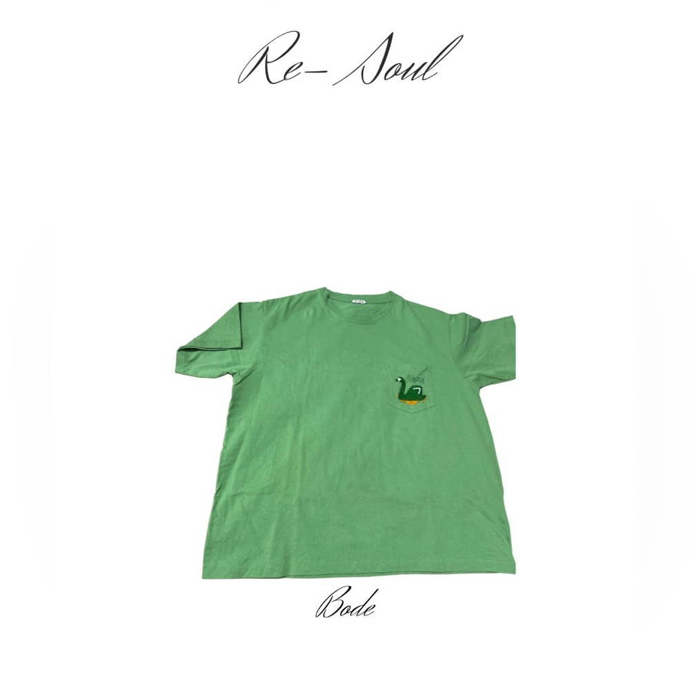 Bode Green Short Sleeve Tee